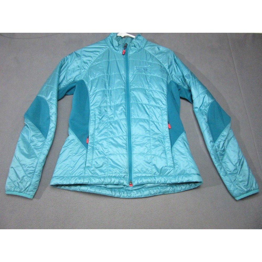 Mountain Hardwear Jacket Womens Small Blue Puffer Thermal Elite Softshell